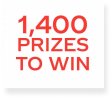 1400 prizes to win
